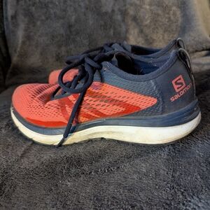 Salomon Navy and Teal Athletic Shoes